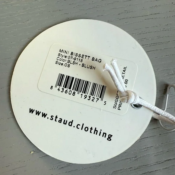 STAUD Mini Pink Bucket Crossbody Bag with Pink Drawstring - Picture 6 of 6